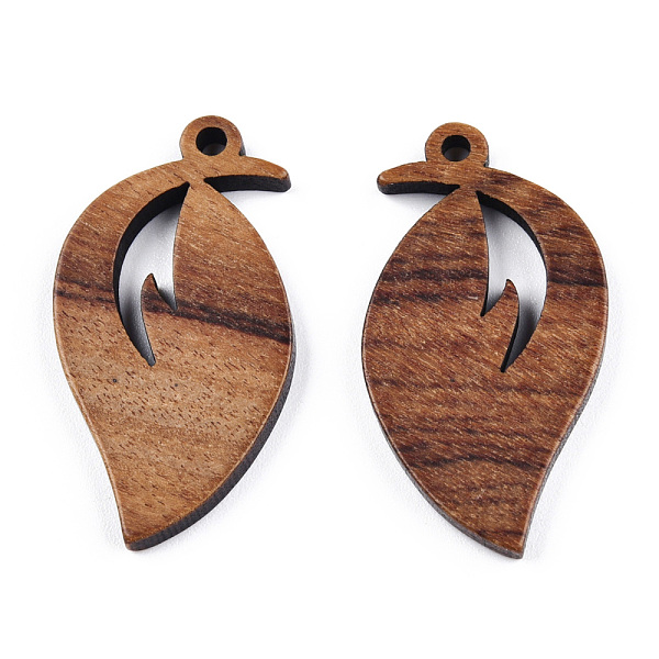 PandaHall Natural Walnut Wood Pendants, Undyed, Hollow Leaf Charm, Camel, 30x16.5x2.5mm, Hole: 1.8mm Wood Leaf Brown
PandaHall Natural Walnut Wood Pendants, Undyed, Hollow Leaf Charm, Camel, 30x16.5x2.5mm, Hole: 1.8mm Wood Leaf Brown
