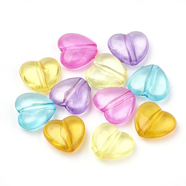 PandaHall Transparent Acrylic Beads, Heart, Mixed Color, 11.5x12.5x5mm, Hole: 1.5mm, about 1210pcs/500g Acrylic Heart Multicolor
PandaHall Transparent Acrylic Beads, Heart, Mixed Color, 11.5x12.5x5mm, Hole: 1.5mm, about 1210pcs/500g Acrylic Heart Multicolor