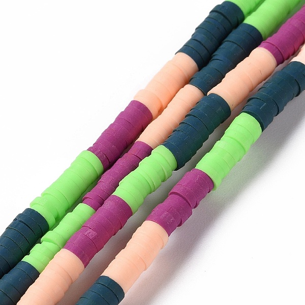 PandaHall Handmade Polymer Clay Bead Strands, Flat Round, Heishi Beads, Purple, 4x0.5~2mm, Hole: 1.2mm, about 350~360pcs/strand, 15.16~15.47...
PandaHall Handmade Polymer Clay Bead Strands, Flat Round, Heishi Beads, Purple, 4x0.5~2mm, Hole: 1.2mm, about 350~360pcs/strand, 15.16~15.47...