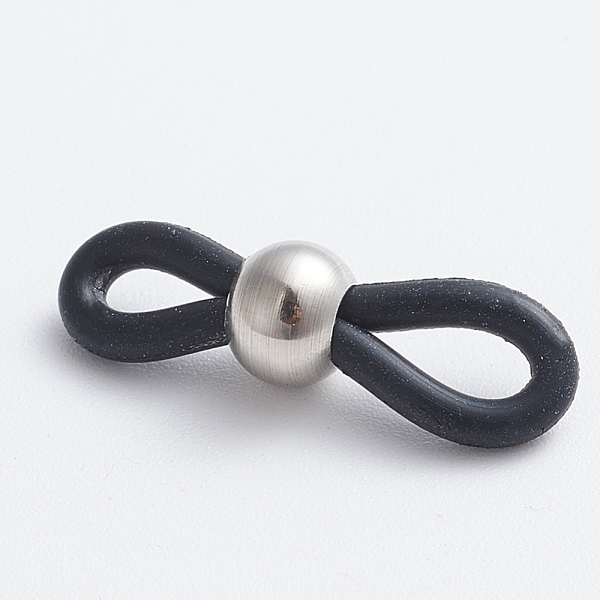 PandaHall Eyeglass Holders, Glasses Rubber Loop Ends, with 302 Stainless Steel Findings, Long-Lasting Plated, Black, 20x7x2~6mm, Hole: 3x2mm...
PandaHall Eyeglass Holders, Glasses Rubber Loop Ends, with 302 Stainless Steel Findings, Long-Lasting Plated, Black, 20x7x2~6mm, Hole: 3x2mm...