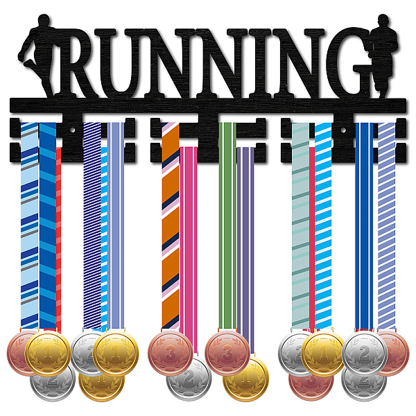 PandaHall CREATCABIN Wood Running Medal Hanger Display Medal Holder Run Sport Medal Rack Wall Rack Mounted over 30 Medals Awards Ribbon..., Black
PandaHall CREATCABIN Wood Running Medal Hanger Display Medal Holder Run Sport Medal Rack Wall Rack Mounted over 30 Medals Awards Ribbon..., Black