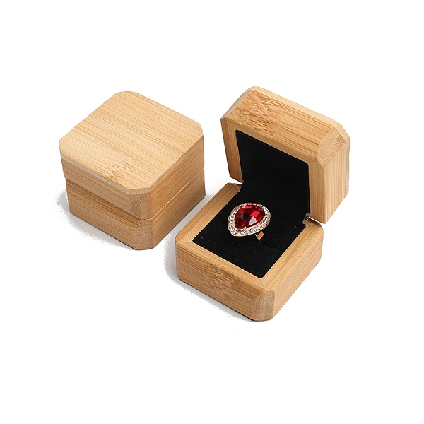 PandaHall Square Wooden Single Ring Boxes, Wood Ring Storage Case with Velvet Inside, for Wedding, Valentine's Day, Black, 6x6x4.7cm Wood...
PandaHall Square Wooden Single Ring Boxes, Wood Ring Storage Case with Velvet Inside, for Wedding, Valentine's Day, Black, 6x6x4.7cm Wood...