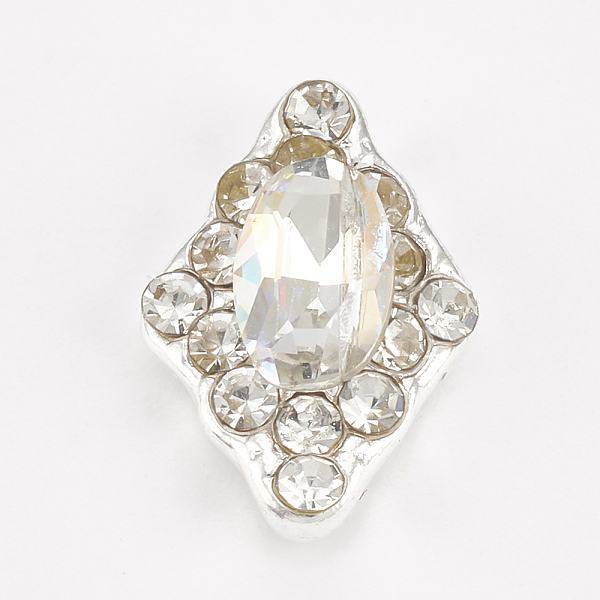 PandaHall Alloy Rhinestone Cabochons, Nail Art Decoration Accessories, Rhombus, Silver Color Plated, Crystal AB, 12x8x4mm Alloy+Rhinestone...
PandaHall Alloy Rhinestone Cabochons, Nail Art Decoration Accessories, Rhombus, Silver Color Plated, Crystal AB, 12x8x4mm Alloy+Rhinestone...