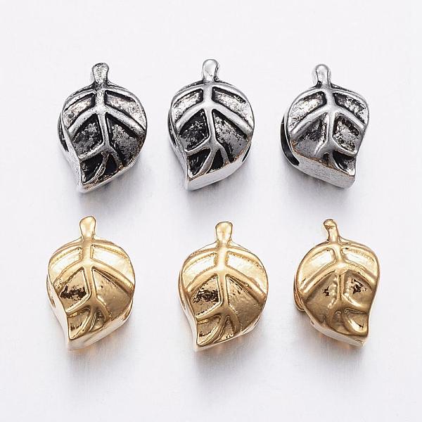 PandaHall 304 Stainless Steel European Beads, Large Hole Beads, Leaf, Mixed Color, 12.5x8.5x9.5mm, Hole: 5mm 304 Stainless Steel Leaf
PandaHall 304 Stainless Steel European Beads, Large Hole Beads, Leaf, Mixed Color, 12.5x8.5x9.5mm, Hole: 5mm 304 Stainless Steel Leaf