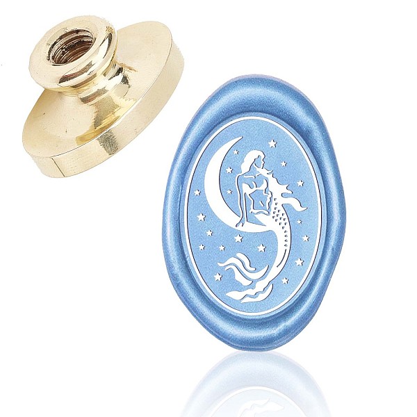 PandaHall Wax Seal Brass Stamp Head, for Wax Seal Stamp, Oval, Mermaid Pattern, 3x2x1.45cm Brass Mermaid
PandaHall Wax Seal Brass Stamp Head, for Wax Seal Stamp, Oval, Mermaid Pattern, 3x2x1.45cm Brass Mermaid
