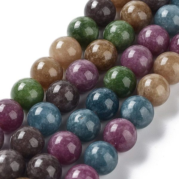 PandaHall Dyed Natural Malaysia Jade Beads Strands, Round, Colorful, 10mm, Hole: 1.2mm, about 18~19pcs/strand, 7.09~7.48 inch(18~19cm)...
PandaHall Dyed Natural Malaysia Jade Beads Strands, Round, Colorful, 10mm, Hole: 1.2mm, about 18~19pcs/strand, 7.09~7.48 inch(18~19cm)...