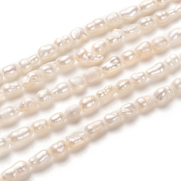 PandaHall Natural Cultured Freshwater Pearl Beads Strands, Rice, White, 5~7x3~4mm, Hole: 0.6mm, about 65pcs/strand, 13.39 inch(34cm) Pearl...
PandaHall Natural Cultured Freshwater Pearl Beads Strands, Rice, White, 5~7x3~4mm, Hole: 0.6mm, about 65pcs/strand, 13.39 inch(34cm) Pearl...