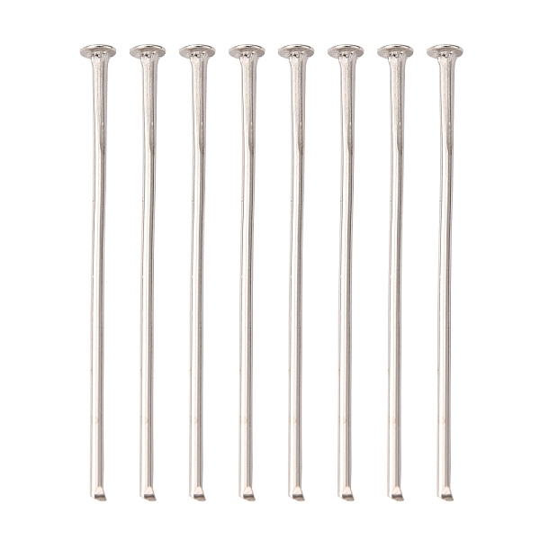 PandaHall Iron Flat Head Pins, Cadmium Free & Lead Free, Platinum, 30x0.7mm, 21 Gauge, about 6730pcs/1000g, Head: 2mm Iron
PandaHall Iron Flat Head Pins, Cadmium Free & Lead Free, Platinum, 30x0.7mm, 21 Gauge, about 6730pcs/1000g, Head: 2mm Iron