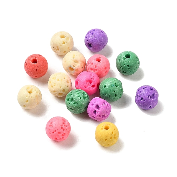PandaHall Olycraft Synthetic Lava Rock Beads, Dyed, Round, Mixed Color, 6mm, Hole: 1mm, about 488pcs/box Lava Rock Round Multicolor
PandaHall Olycraft Synthetic Lava Rock Beads, Dyed, Round, Mixed Color, 6mm, Hole: 1mm, about 488pcs/box Lava Rock Round Multicolor