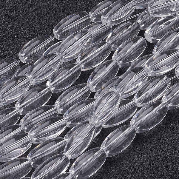 PandaHall Glass Beads Strands, Rice, Elongated Oval Beads, Clear, 12x6mm, Hole: 0.8mm, about 30pcs/strand, 14 inch Glass Oval Clear
PandaHall Glass Beads Strands, Rice, Elongated Oval Beads, Clear, 12x6mm, Hole: 0.8mm, about 30pcs/strand, 14 inch Glass Oval Clear
