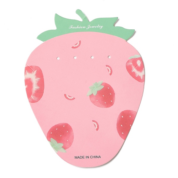 PandaHall Strawberry Shaped Paper Earring Display Cards, Jewelry Display Card for Earring Storage, Pink, 9.5x12.7x0.05cm, Hole: 2mm Paper...
PandaHall Strawberry Shaped Paper Earring Display Cards, Jewelry Display Card for Earring Storage, Pink, 9.5x12.7x0.05cm, Hole: 2mm Paper...