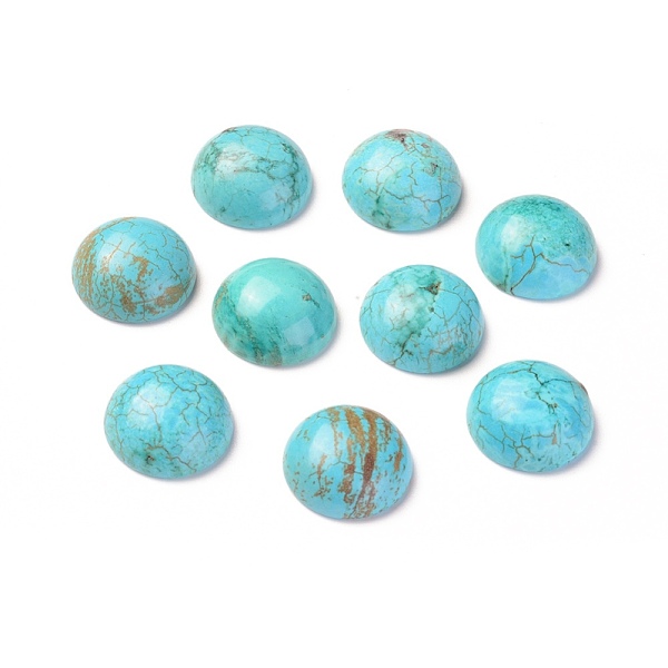 PandaHall Natural Howlite Cabochons, Dyed, Half Round, Dark Turquoise, 16x7mm Howlite Half Round Cyan
PandaHall Natural Howlite Cabochons, Dyed, Half Round, Dark Turquoise, 16x7mm Howlite Half Round Cyan