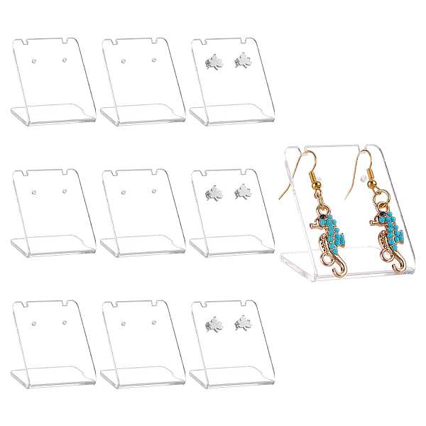 PandaHall 10pcs Single Pair Earring Holder, Plastic Ear Stud Holder L-Shape Jewelry Earring Displays Mini Earring Hangers for Women Dangle..., Clear
PandaHall 10pcs Single Pair Earring Holder, Plastic Ear Stud Holder L-Shape Jewelry Earring Displays Mini Earring Hangers for Women Dangle..., Clear