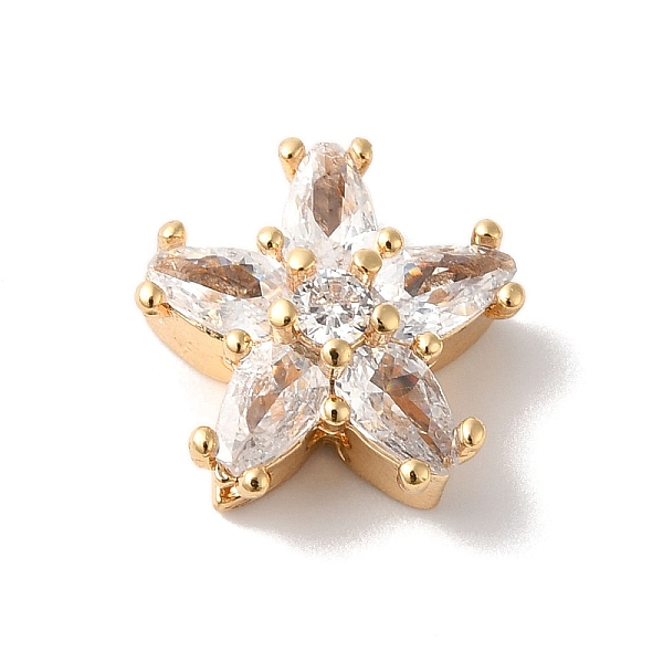 PandaHall Brass with Clear Cubic Zirconia Beads, Flower, Real 18K Gold Plated, 12x12x6mm, Hole: 1.5mm Brass+Cubic Zirconia Flower Clear
PandaHall Brass with Clear Cubic Zirconia Beads, Flower, Real 18K Gold Plated, 12x12x6mm, Hole: 1.5mm Brass+Cubic Zirconia Flower Clear