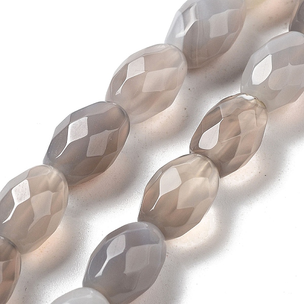 PandaHall Natural Grey Agate Beads Strands, Faceted Rice, 12.5x8mm, Hole: 1.2mm, about 16pcs/strand, 7.68''(19.5cm) Grey Agate Rice
PandaHall Natural Grey Agate Beads Strands, Faceted Rice, 12.5x8mm, Hole: 1.2mm, about 16pcs/strand, 7.68''(19.5cm) Grey Agate Rice
