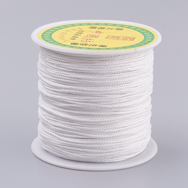 PandaHall Polyester Cord, White, 0.8mm, about 87.48 yards(80m)/roll Polyester White
PandaHall Polyester Cord, White, 0.8mm, about 87.48 yards(80m)/roll Polyester White