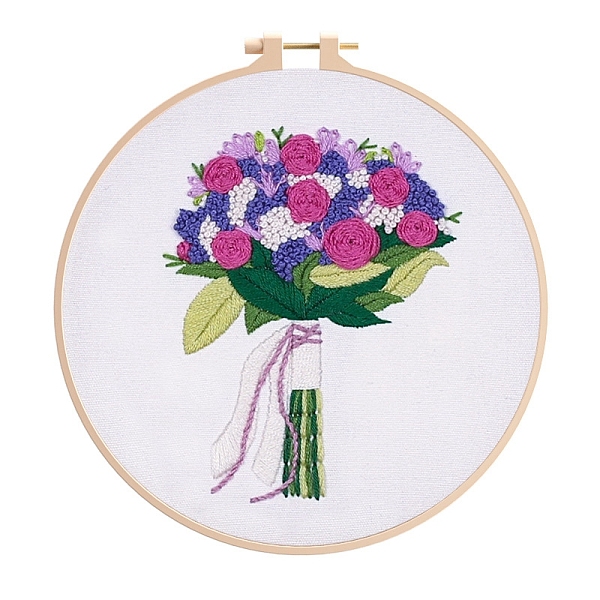 PandaHall Flower Pattern DIY Embroidery Kit, including Embroidery Needles & Thread, Cotton Cloth, Medium Orchid, 210x210mm Cotton Flower
PandaHall Flower Pattern DIY Embroidery Kit, including Embroidery Needles & Thread, Cotton Cloth, Medium Orchid, 210x210mm Cotton Flower