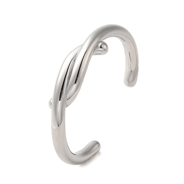 PandaHall 304 Stainless Steel Wire Wrap Cuff Bangles, Knot, Stainless Steel Color, Wide: 7~13mm, Inner Diameter: 2-3/8 inch(6.1cm) 304...
PandaHall 304 Stainless Steel Wire Wrap Cuff Bangles, Knot, Stainless Steel Color, Wide: 7~13mm, Inner Diameter: 2-3/8 inch(6.1cm) 304...