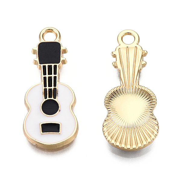 PandaHall Eco-Friendly Zinc Alloy Pendants, with Enamel, Cadmium Free & Nickel Free & Lead Free, Guitar Shape, Light Gold, Black, 23x9x2mm...
PandaHall Eco-Friendly Zinc Alloy Pendants, with Enamel, Cadmium Free & Nickel Free & Lead Free, Guitar Shape, Light Gold, Black, 23x9x2mm...
