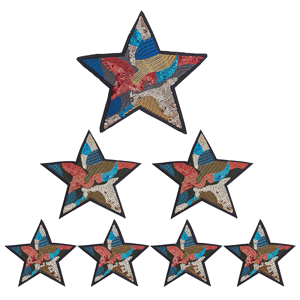 PandaHall FINGERINSPIRE 7PCS Star Sew on PVC Sequins Patches 3 Size Glittered Star Appliques with Non-Woven Felt Fabric Sewing Appliques...
PandaHall FINGERINSPIRE 7PCS Star Sew on PVC Sequins Patches 3 Size Glittered Star Appliques with Non-Woven Felt Fabric Sewing Appliques...