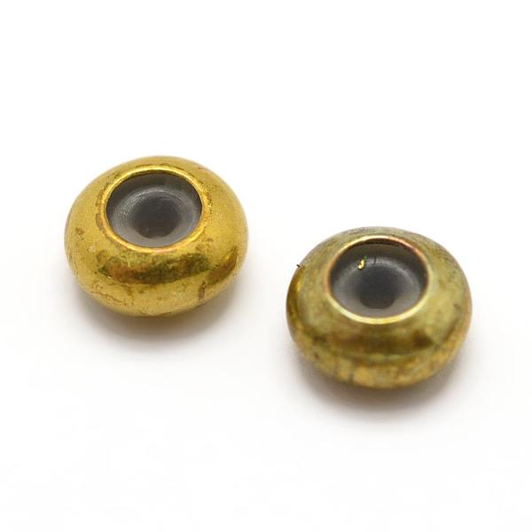PandaHall Brass Beads, Nickel Free, with Rubber Inside, Slider Beads, Stopper Beads, Rondelle, Raw(Unplated), 6x3mm, Rubber Hole: 1mm Brass...
PandaHall Brass Beads, Nickel Free, with Rubber Inside, Slider Beads, Stopper Beads, Rondelle, Raw(Unplated), 6x3mm, Rubber Hole: 1mm Brass...