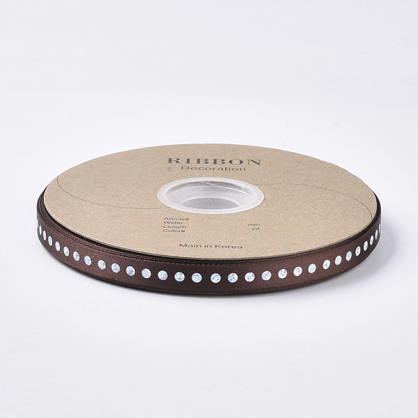 PandaHall Polyester Single Face Satin Ribbon, with Single-Sided Sequins/Paillette, for Gift, Party Decorate, Coconut Brown, 3/8 inch(10mm)...
PandaHall Polyester Single Face Satin Ribbon, with Single-Sided Sequins/Paillette, for Gift, Party Decorate, Coconut Brown, 3/8 inch(10mm)...