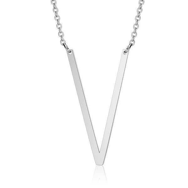 PandaHall 201 Stainless Steel Initial Pendants Necklaces, with Cable Chains, Letter, Letter.V, 17.3~18.3 inch(44~46.5cm)x1.5mm, LetterV...
PandaHall 201 Stainless Steel Initial Pendants Necklaces, with Cable Chains, Letter, Letter.V, 17.3~18.3 inch(44~46.5cm)x1.5mm, LetterV...