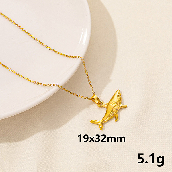 PandaHall Stylish Ocean Stainless Steel Shark Pendant Necklace for Women Stainless Steel Shark
PandaHall Stylish Ocean Stainless Steel Shark Pendant Necklace for Women Stainless Steel Shark
