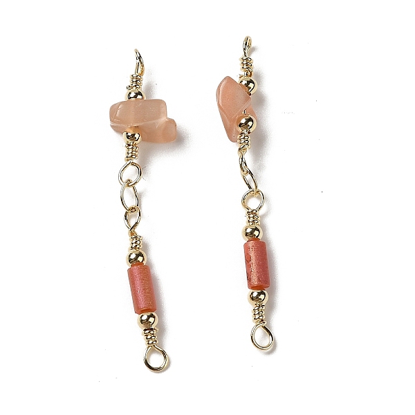 PandaHall Cat Eye Connector Charms, with Brass Findings, Real 18K Gold Plated, Column, Dark Salmon, 37~39x3.5~8x3~5.5mm, Hole: 1.6mm...
PandaHall Cat Eye Connector Charms, with Brass Findings, Real 18K Gold Plated, Column, Dark Salmon, 37~39x3.5~8x3~5.5mm, Hole: 1.6mm...