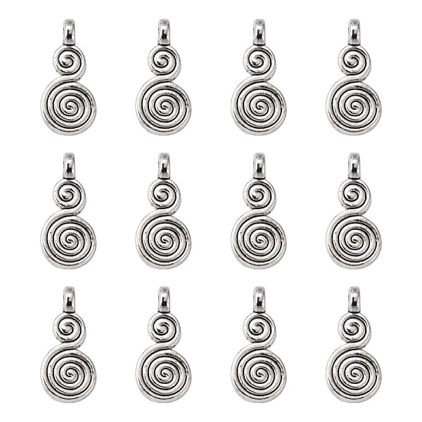PandaHall Helix Tibetan Style Alloy Pendants, Cadmium Free & Nickel Free & Lead Free, Antique Silver, 17x8x1.5mm, Hole: 1.5mm. Alloy Others
PandaHall Helix Tibetan Style Alloy Pendants, Cadmium Free & Nickel Free & Lead Free, Antique Silver, 17x8x1.5mm, Hole: 1.5mm. Alloy Others