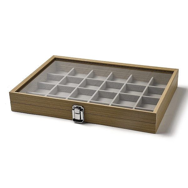 PandaHall 24 Grids Wooden Jewelry Presentation Boxes, Glass Window Display Case with Velvet Inside, for Earrings Rings Necklaces, Rectangle..., Orange
PandaHall 24 Grids Wooden Jewelry Presentation Boxes, Glass Window Display Case with Velvet Inside, for Earrings Rings Necklaces, Rectangle..., Orange