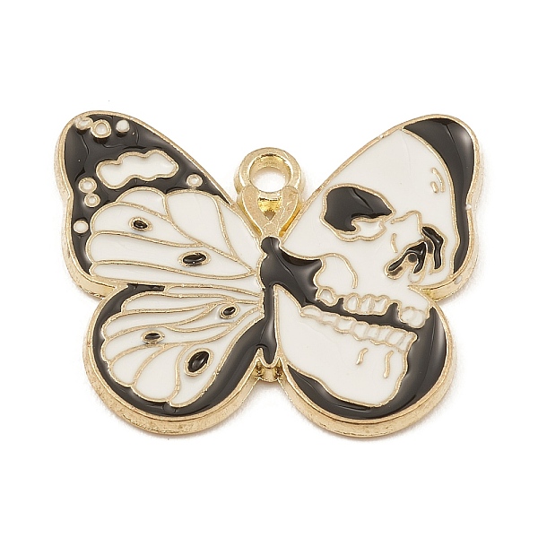 PandaHall Alloy Enamel Pendants, Golden, Butterfly with Skull Charm, White, 20.5x24.5x1.4mm, Hole: 1.8mm Alloy+Enamel Butterfly White
PandaHall Alloy Enamel Pendants, Golden, Butterfly with Skull Charm, White, 20.5x24.5x1.4mm, Hole: 1.8mm Alloy+Enamel Butterfly White