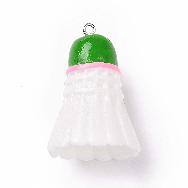 PandaHall Sport Ball Theme Opaque Resin Pendants, Badminton Charms, with Platinum Plated Iron Loops, Lime Green, 37.5x26mm, Hole: 2mm...
PandaHall Sport Ball Theme Opaque Resin Pendants, Badminton Charms, with Platinum Plated Iron Loops, Lime Green, 37.5x26mm, Hole: 2mm...