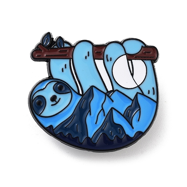 PandaHall Black Alloy Brooches, Enamel Pins, Sloth, Deep Sky Blue, 32x33x1.5mm Alloy+Enamel Other Animal
PandaHall Black Alloy Brooches, Enamel Pins, Sloth, Deep Sky Blue, 32x33x1.5mm Alloy+Enamel Other Animal