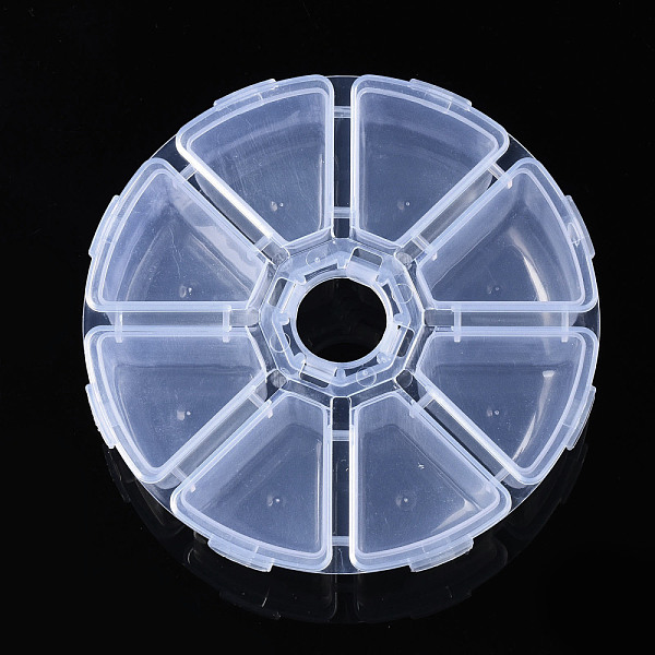 PandaHall Flat Round Polypropylene(PP) Bead Storage Containers, with Hinged Lid and 8 Grids, for Jewelry Small Accessories, Clear...
PandaHall Flat Round Polypropylene(PP) Bead Storage Containers, with Hinged Lid and 8 Grids, for Jewelry Small Accessories, Clear...