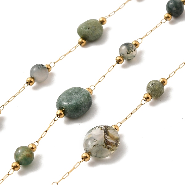PandaHall Ion Plating(IP) Real 18K Gold Plated 316 Surgical Stainless Steel Link Chains, with Natural Indian Agate Beads, Soldered, with...
PandaHall Ion Plating(IP) Real 18K Gold Plated 316 Surgical Stainless Steel Link Chains, with Natural Indian Agate Beads, Soldered, with...
