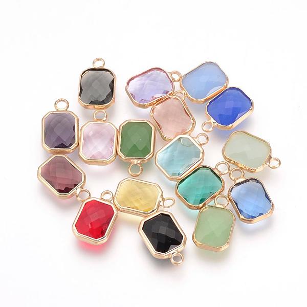 PandaHall Glass Pendants, with Brass Findings, Faceted, Octagon, Mixed Color, 14x8.5x3.5mm, Hole: 2mm Brass+Glass Octagon Multicolor
PandaHall Glass Pendants, with Brass Findings, Faceted, Octagon, Mixed Color, 14x8.5x3.5mm, Hole: 2mm Brass+Glass Octagon Multicolor