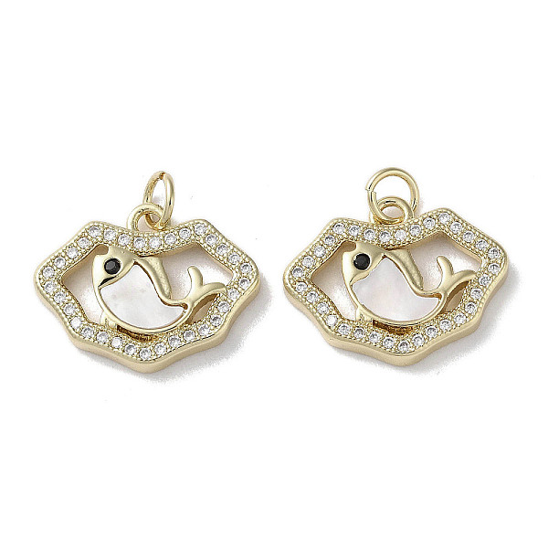PandaHall Brass Micro Pave Cubic Zirconia Pendants, with Shell, Real 18K Gold Plated, Shell Shape, 14.5x18.5x3mm, Hole: 3mm Brass+Cubic..., Clear
PandaHall Brass Micro Pave Cubic Zirconia Pendants, with Shell, Real 18K Gold Plated, Shell Shape, 14.5x18.5x3mm, Hole: 3mm Brass+Cubic..., Clear