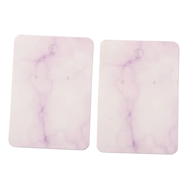 PandaHall Paper Earring Display Cards, Rectangle with Marble Pattern, Medium Purple, 7.2x5.1x0.04cm, 100pcs/bag Paper Others
PandaHall Paper Earring Display Cards, Rectangle with Marble Pattern, Medium Purple, 7.2x5.1x0.04cm, 100pcs/bag Paper Others
