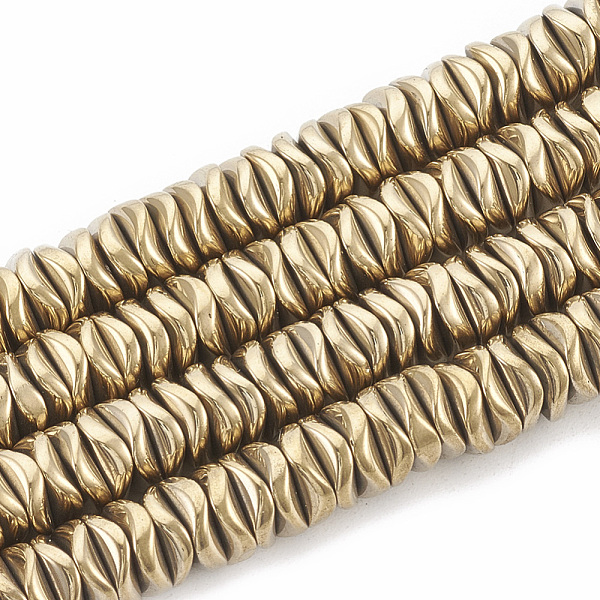 PandaHall Electroplate Non-magnetic Synthetic Hematite Beads Strands, Wavy, Flat Round/Disc, Light Gold Plated, 6~6.5x6~6.5x1.5~2mm, Hole...
PandaHall Electroplate Non-magnetic Synthetic Hematite Beads Strands, Wavy, Flat Round/Disc, Light Gold Plated, 6~6.5x6~6.5x1.5~2mm, Hole...