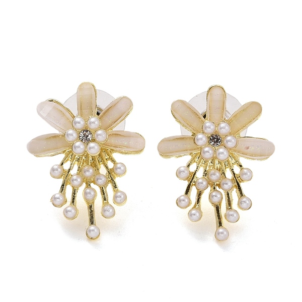 PandaHall Crystal Rhinestone Flower Stud Earrings, Alloy Earrings with 925 Sterling Silver Pin for Women, Light Gold, 23.5x12.5x6mm, Pin..., Clear
PandaHall Crystal Rhinestone Flower Stud Earrings, Alloy Earrings with 925 Sterling Silver Pin for Women, Light Gold, 23.5x12.5x6mm, Pin..., Clear