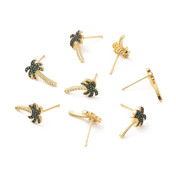 PandaHall Green Cubic Zirconia Coconut Tree Stud Earrings, Brass Jewelry for Women, Lead Free & Cadmium Free & Nickel Free, Real 18K Gold...
PandaHall Green Cubic Zirconia Coconut Tree Stud Earrings, Brass Jewelry for Women, Lead Free & Cadmium Free & Nickel Free, Real 18K Gold...