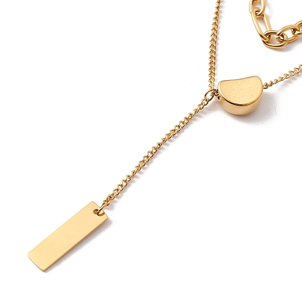 PandaHall Double Chains Multi Layered Necklace with Rectangle Pendant, Ion Plating(IP) 304 Stainless Steel Jewelry for Women, Golden, 14.72...
PandaHall Double Chains Multi Layered Necklace with Rectangle Pendant, Ion Plating(IP) 304 Stainless Steel Jewelry for Women, Golden, 14.72...