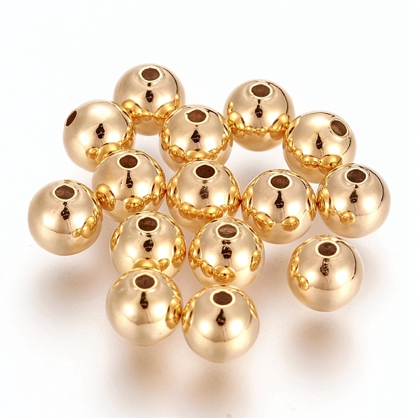 PandaHall Brass Spacer Beads, Round, Nickel Free, Real 18K Gold Plated, 6mm, Hole: 1.4mm, about 5pcs/g Brass Round
PandaHall Brass Spacer Beads, Round, Nickel Free, Real 18K Gold Plated, 6mm, Hole: 1.4mm, about 5pcs/g Brass Round