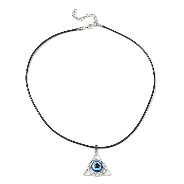 PandaHall Alloy Resin Pendant Necklace for Women, Trinity Knot with Evil Eye, Antique Silver, 18.19 inch(46.2cm) Alloy Evil Eye
PandaHall Alloy Resin Pendant Necklace for Women, Trinity Knot with Evil Eye, Antique Silver, 18.19 inch(46.2cm) Alloy Evil Eye