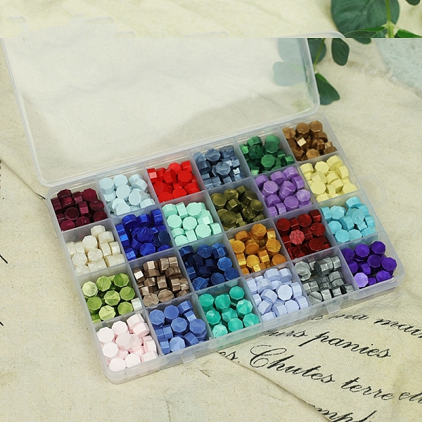 PandaHall 24 Grids Sealing Wax Particles, for Retro Seal Stamp, Octagon, Colorful, 190x130mm Wax Octagon
PandaHall 24 Grids Sealing Wax Particles, for Retro Seal Stamp, Octagon, Colorful, 190x130mm Wax Octagon