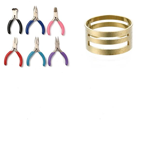 PandaHall 1Set 45# Carbon Steel Flat Nose Plier Sets and 1Pc Brass Rings, Assistant Tool, Mixed Color, Pliers: 1Set Carbon Steel Multicolor
PandaHall 1Set 45# Carbon Steel Flat Nose Plier Sets and 1Pc Brass Rings, Assistant Tool, Mixed Color, Pliers: 1Set Carbon Steel Multicolor