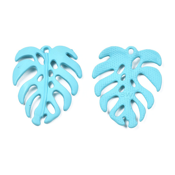 PandaHall Spray Painted Alloy Pendants, Tropical Leaf, Cadmium Free & Nickel Free & Lead Free, Sky Blue, 34x27x4mm, Hole: 1.8mm Alloy Leaf
PandaHall Spray Painted Alloy Pendants, Tropical Leaf, Cadmium Free & Nickel Free & Lead Free, Sky Blue, 34x27x4mm, Hole: 1.8mm Alloy Leaf
