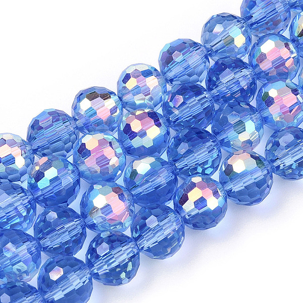 PandaHall Transparent Electroplate Glass Beads Strands, Faceted, Half AB Color Plated, Round, Cornflower Blue, 8x7~7.5mm, Hole: 1.0mm, about...
PandaHall Transparent Electroplate Glass Beads Strands, Faceted, Half AB Color Plated, Round, Cornflower Blue, 8x7~7.5mm, Hole: 1.0mm, about...