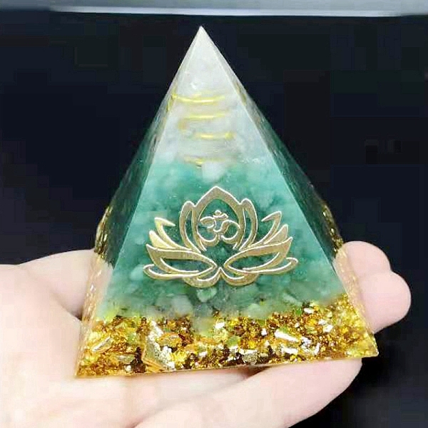 PandaHall Natural Green Aventurine Orgonite Pyramids, Resin Craft Healing Pyramids, for Chakra Meditation, Spiritual Balance, Reiki...
PandaHall Natural Green Aventurine Orgonite Pyramids, Resin Craft Healing Pyramids, for Chakra Meditation, Spiritual Balance, Reiki...